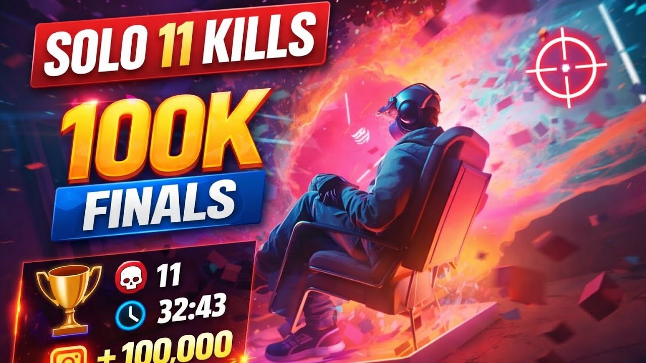 Solo 11 kills in 100k finals