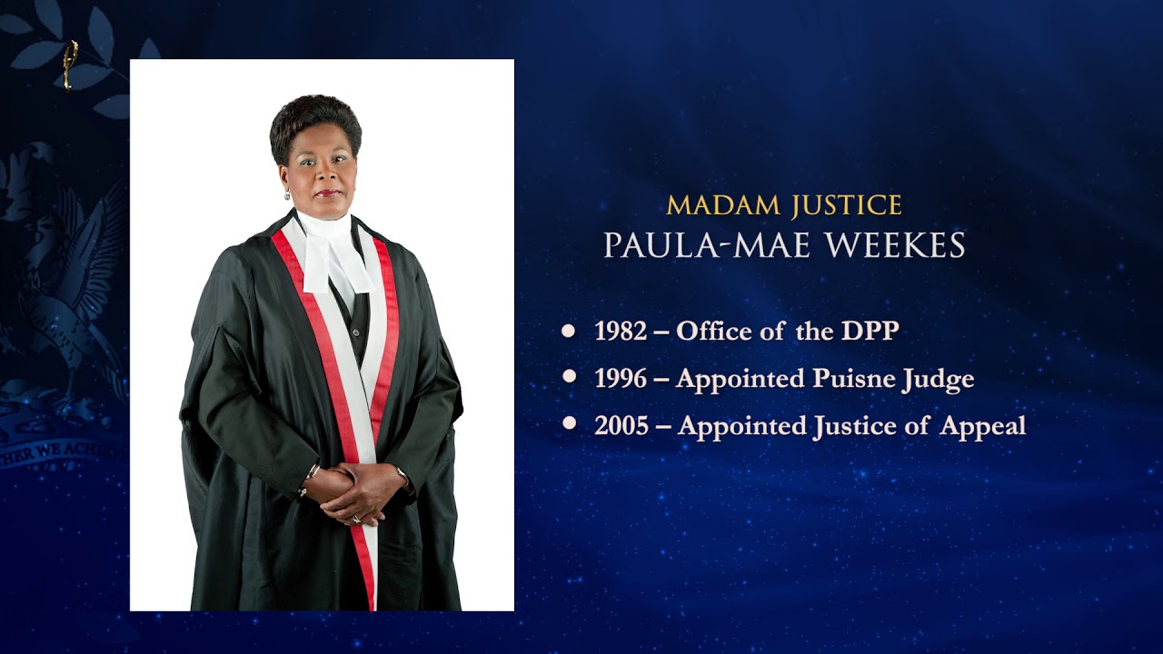 Ms. Paula-Mae Weekes, 6th President of the Republic of Trinidad and Tobago