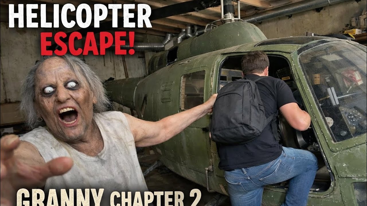 Granny chapter 2 helicopter escape must watch #granny #akso the dancer 
