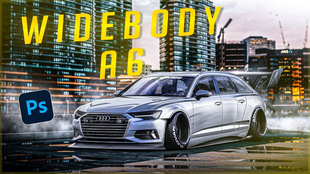 Audi Avant A6 Wide Body Virtual Tuning Photoshop