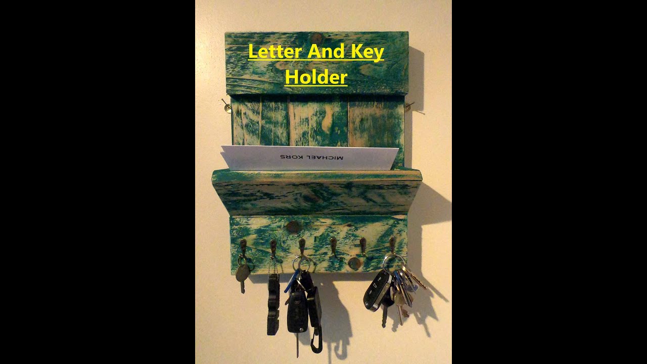 How to make Letter And Key Holder
