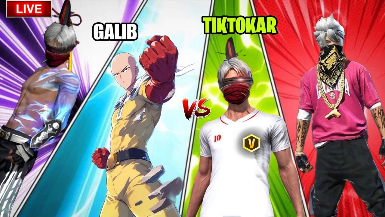🔥 TikTokar vs Galib 😈 | Free Fire Live 🔴 Custom Room Battle |