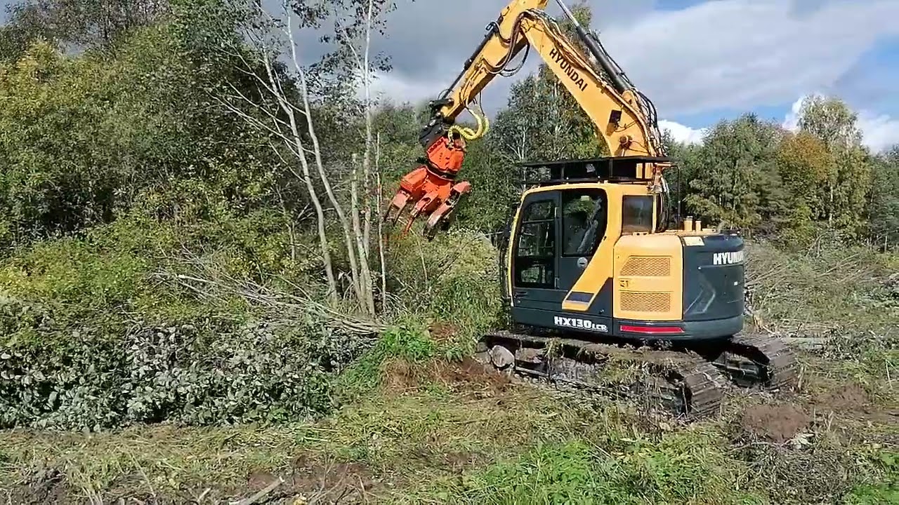HYUNDAI HX130LCR WOODCRACKER C250 mežu darbi