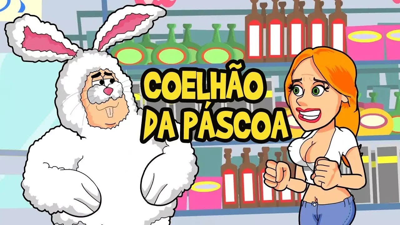 Fantasia com o coelho da páscoa e outras do Espinha e Fimose