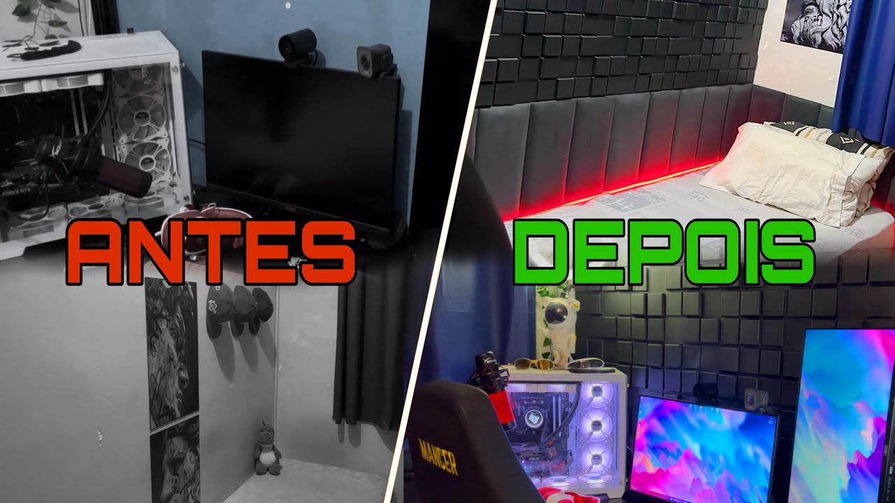 Reformando meu quarto gamer com iténs da shopee