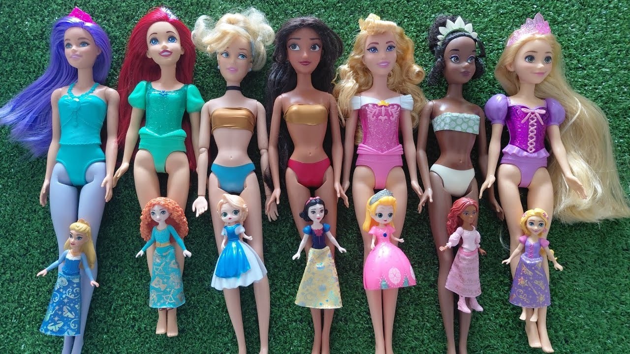 ASMR   Unboxing Mattel Disney Princess Spin & Reveal Surprise Dolls! Satisfying video   Review Toy
