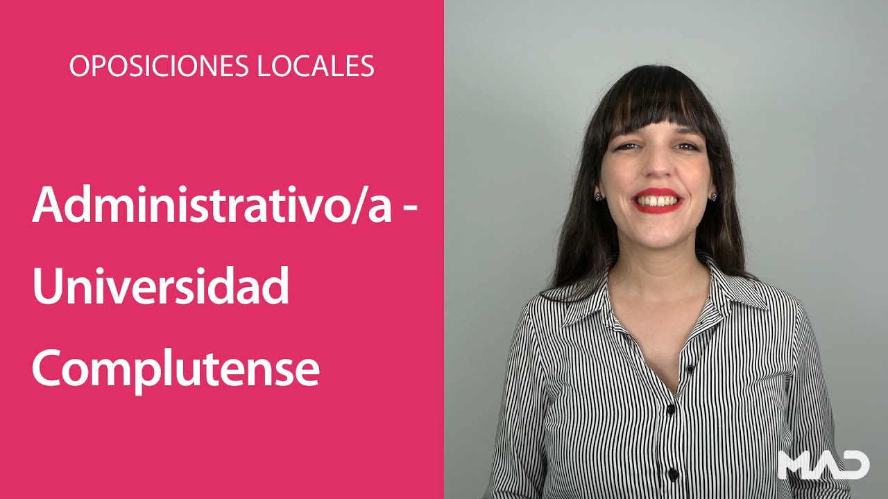 OPOSICIONES LOCALES 👉 Administrativo/a de la Universidad Complutense de Madrid | MAD 📚