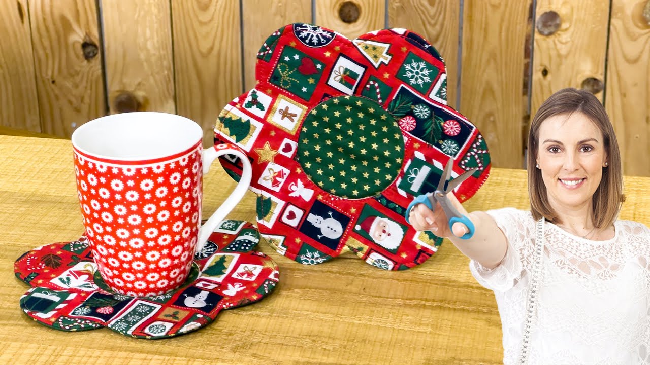 Pousa Canecas de Natal - Costura Comigo