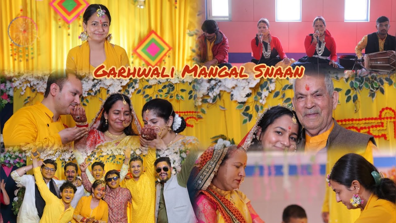 Mangal Snaan (Haldi Hath) || Garwali Wedding || Mangal Geet #mangalsnan #subscribeouryoutubechannel