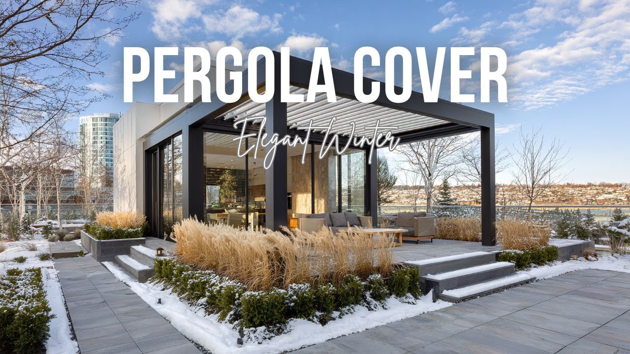 Elegant Winter Pergola Cover Ideas 2026 for Serene Outdoor Spaces in Cold Weather
