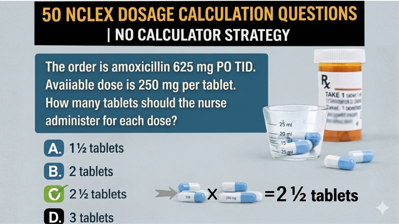 50 вопросов по расчету дозировки для NCLEX #2026 #образование #учеба #исследование #fypシ゚viral