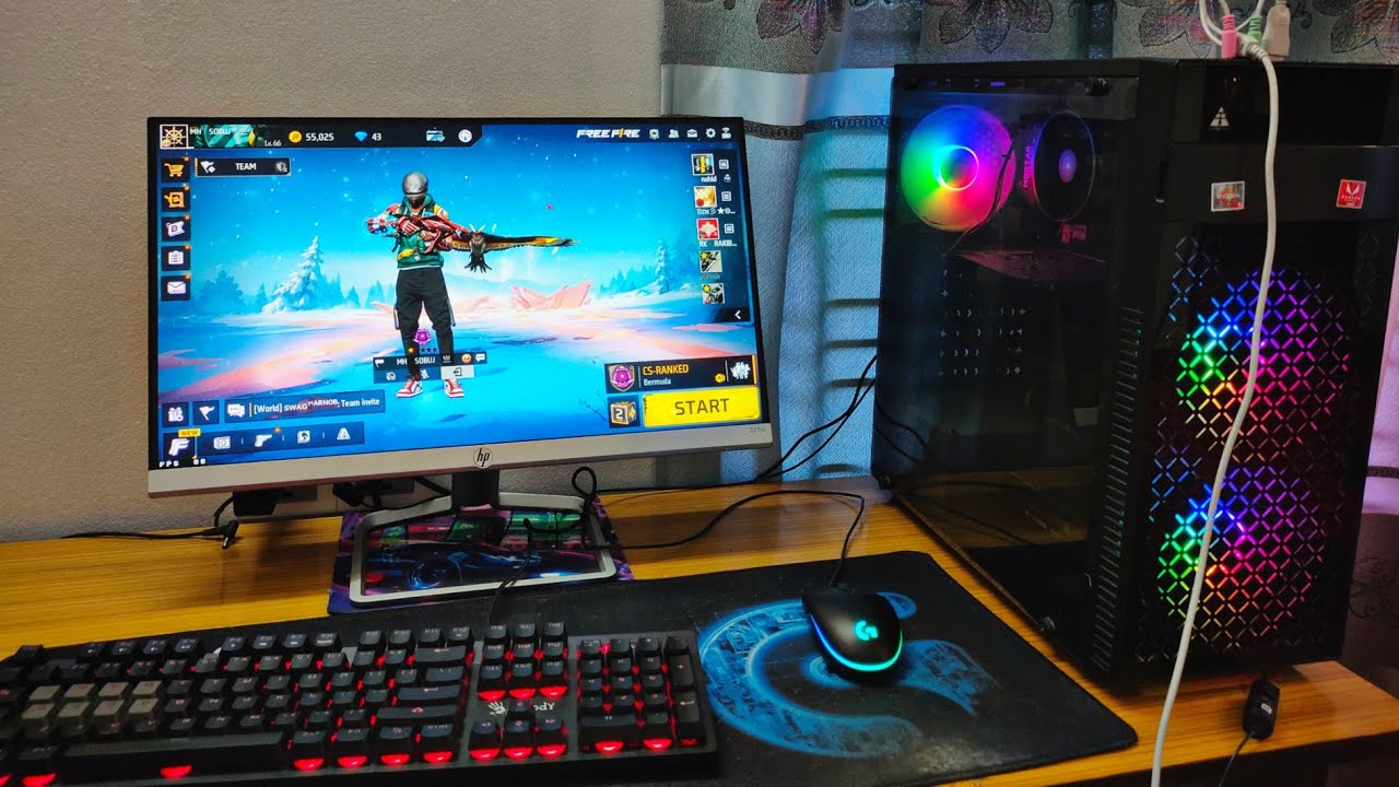 PC HANDCAM GAMEPLAY || FREE FIRE  || FREE FIRE PC🔥 MHS FF
