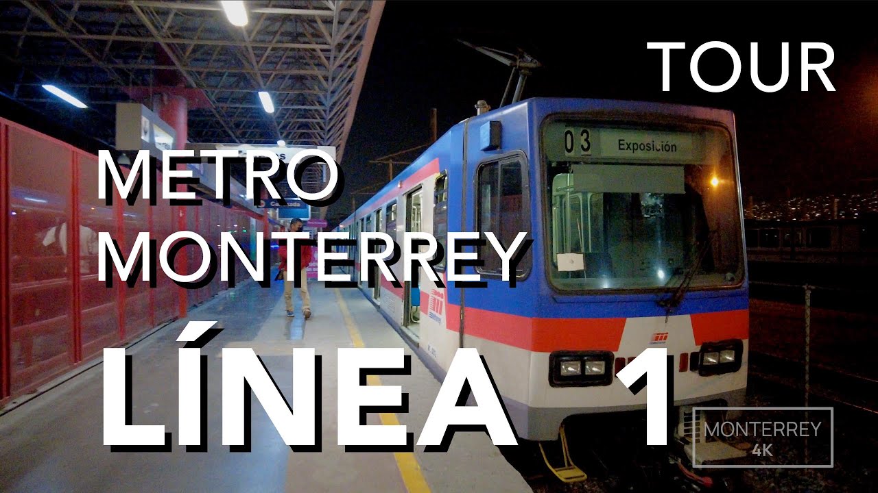 [ 4K ] Recorrido metro Línea 1 Monterrey NL México 🇲🇽 - Monterrey 4K - #metrorrey #asmr #citytour