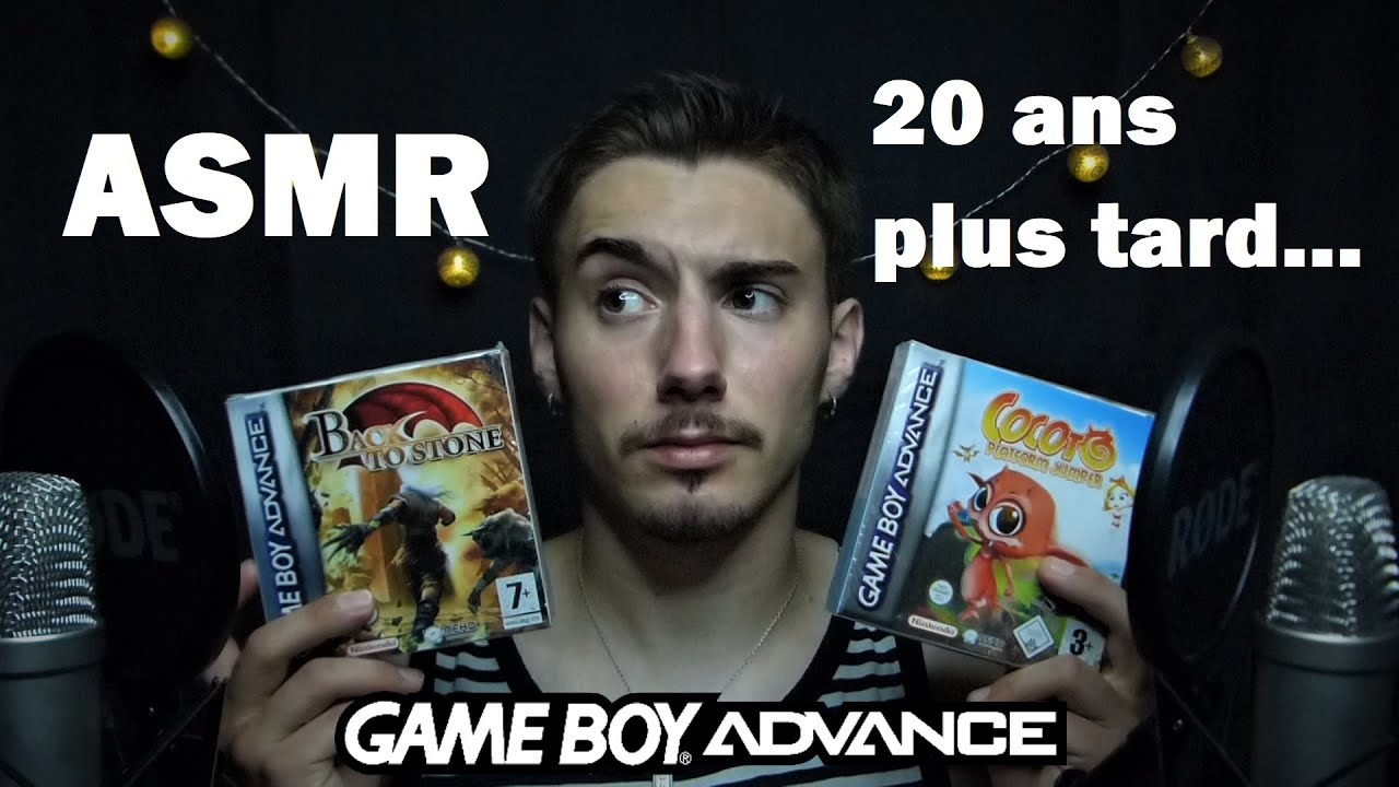 ASMR FR- Mes PREMIERS Jeux de GameBoy Advance EN BOÎTE 20 ans après sa sortie