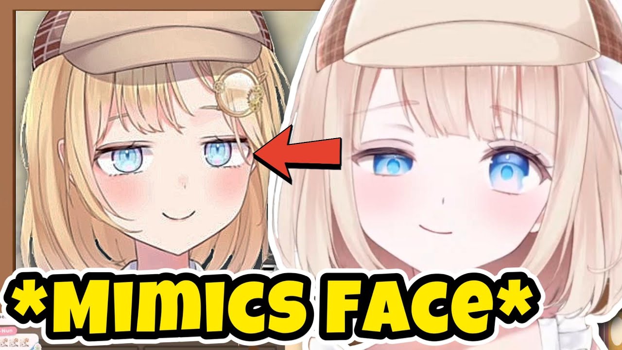 Peo's Cute Attempt to Mimic Amelia Watson's Face