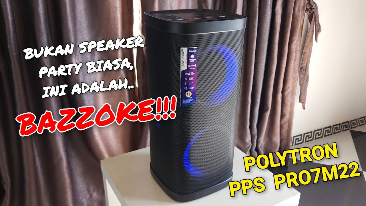 Наконец-то появился Bazzoke Portable❗️Обзор POLYTRON PPS PRO7M22 #polytron #speaker #bazzoke #par...