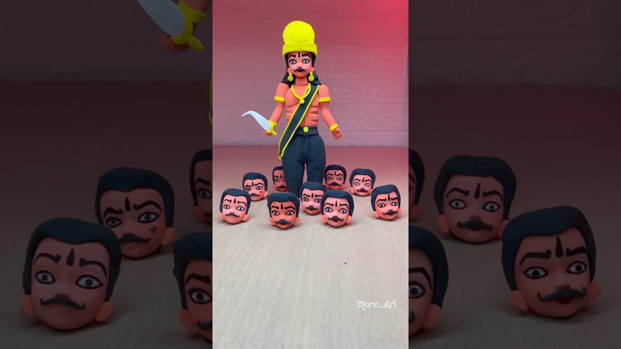 Ravan Dahan🔥 Special Ravan Making 👺 Easy Ravan Making ideas for home #shorts #ravandahan #ravan