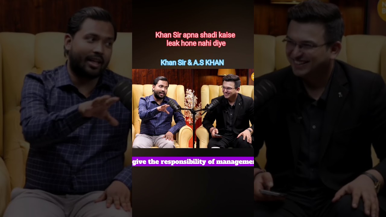 Khan Sir's Take on Privacy shadi :Shubhankar Mishra Podcast highlights 