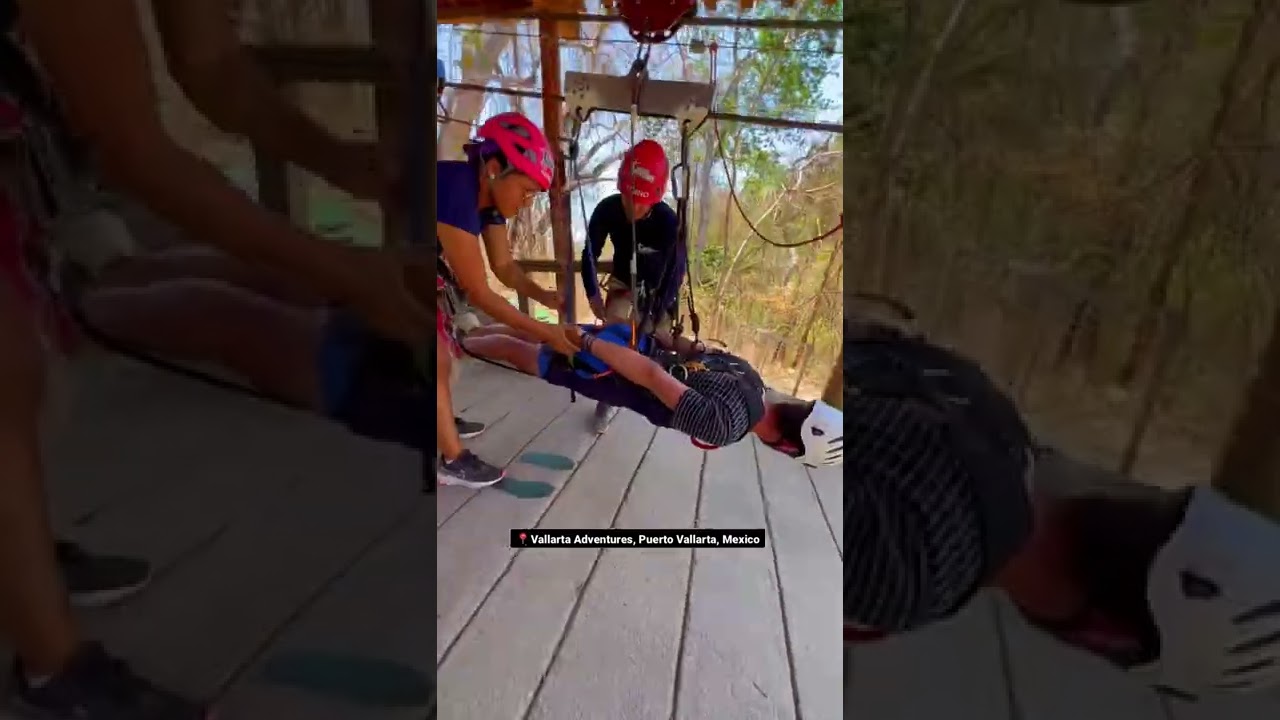 The 8,976 foot long Superman Zipline in Mexico! #shorts