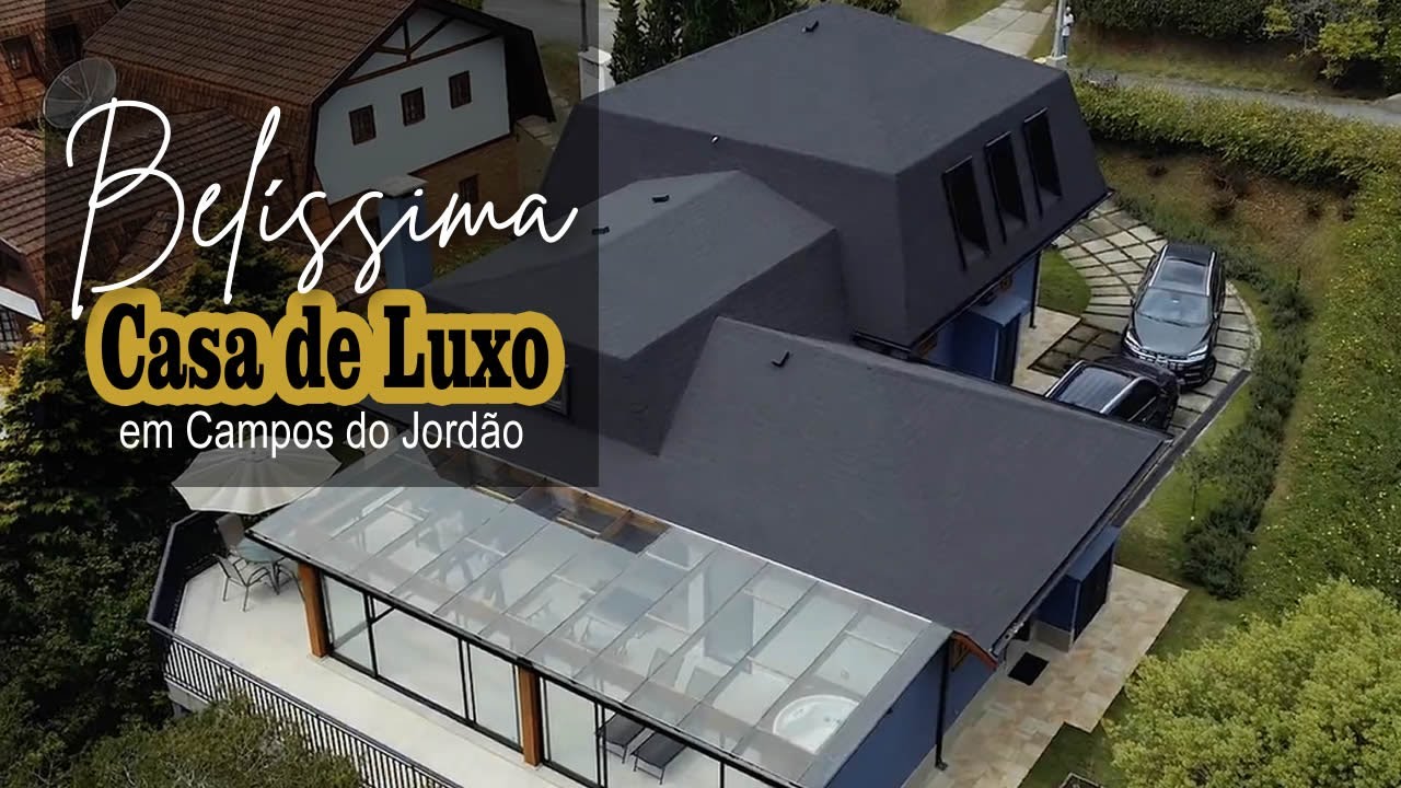 VENDIDA - CONDOMÍNIO IPORANGA EM CAMPOS DO JORDÃO BELISSIMA CASA DE LUXO NO MEIO DA NATUREZA