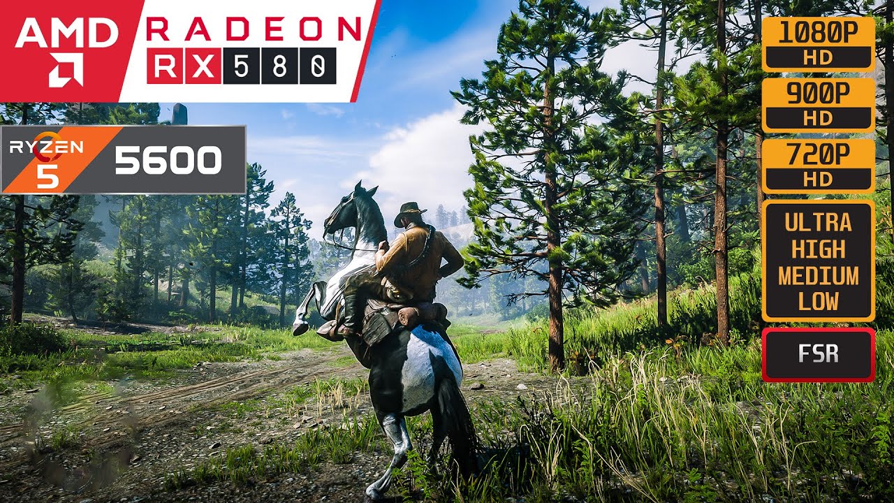 RED DEAD REDEMPTION 2 - RX 580 - RYZEN 5 5600
