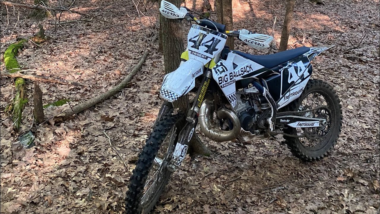 2022 husky tc250 trail ride