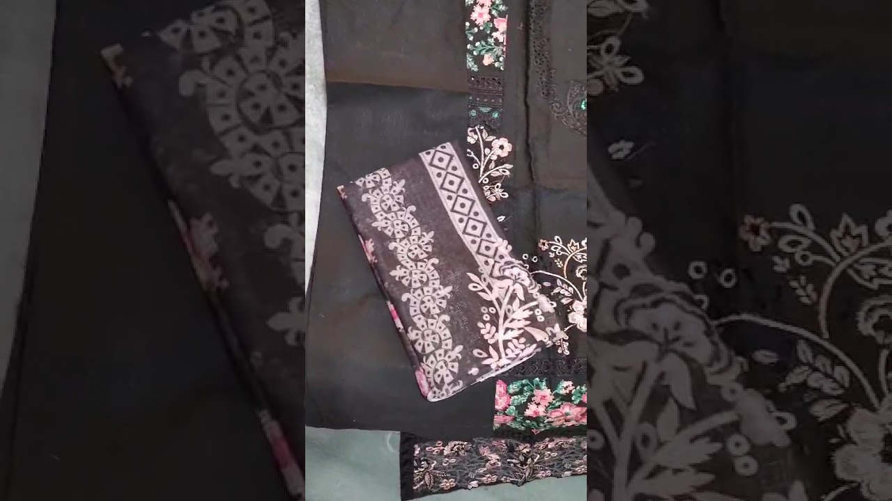 winter collection 3pc cotton khadar suit 💢🖤