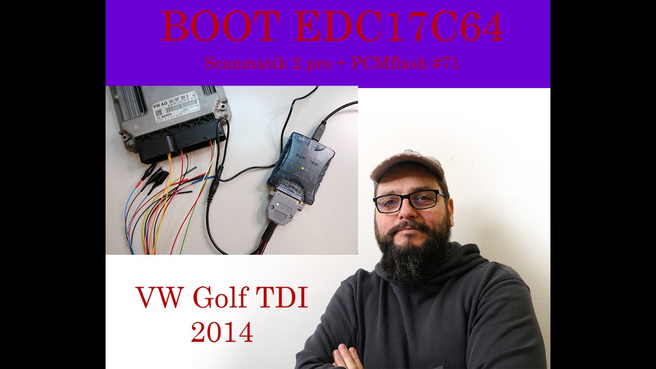 Lectura boot EDC17C64 con Scanmatik 2 Pro + PCMflash