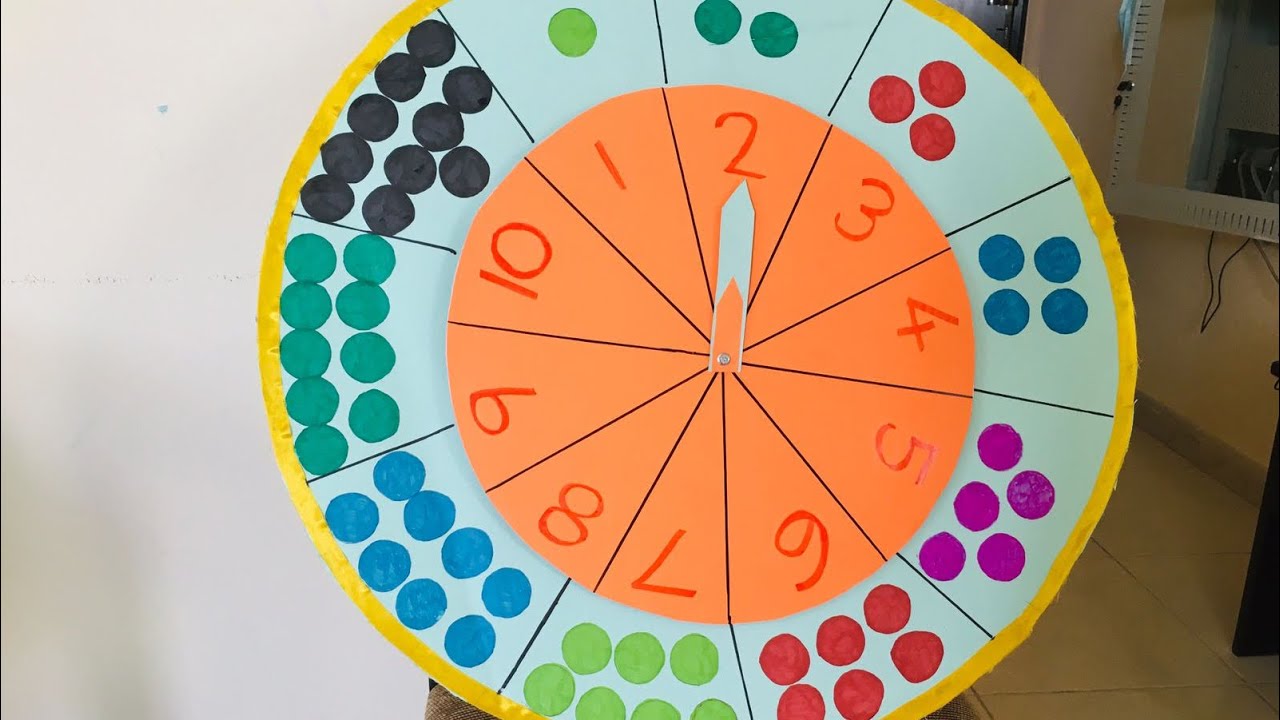 Number wheel Making/ Easy method/ number wheel model/ PPTTC internal work