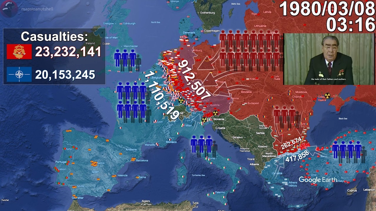 World War III with Units using Google Earth