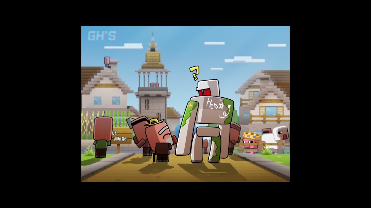 IRON GOLEM IS A HERO - MINECRAFT MOVIE ANIMATION | GH'S ANIMATION