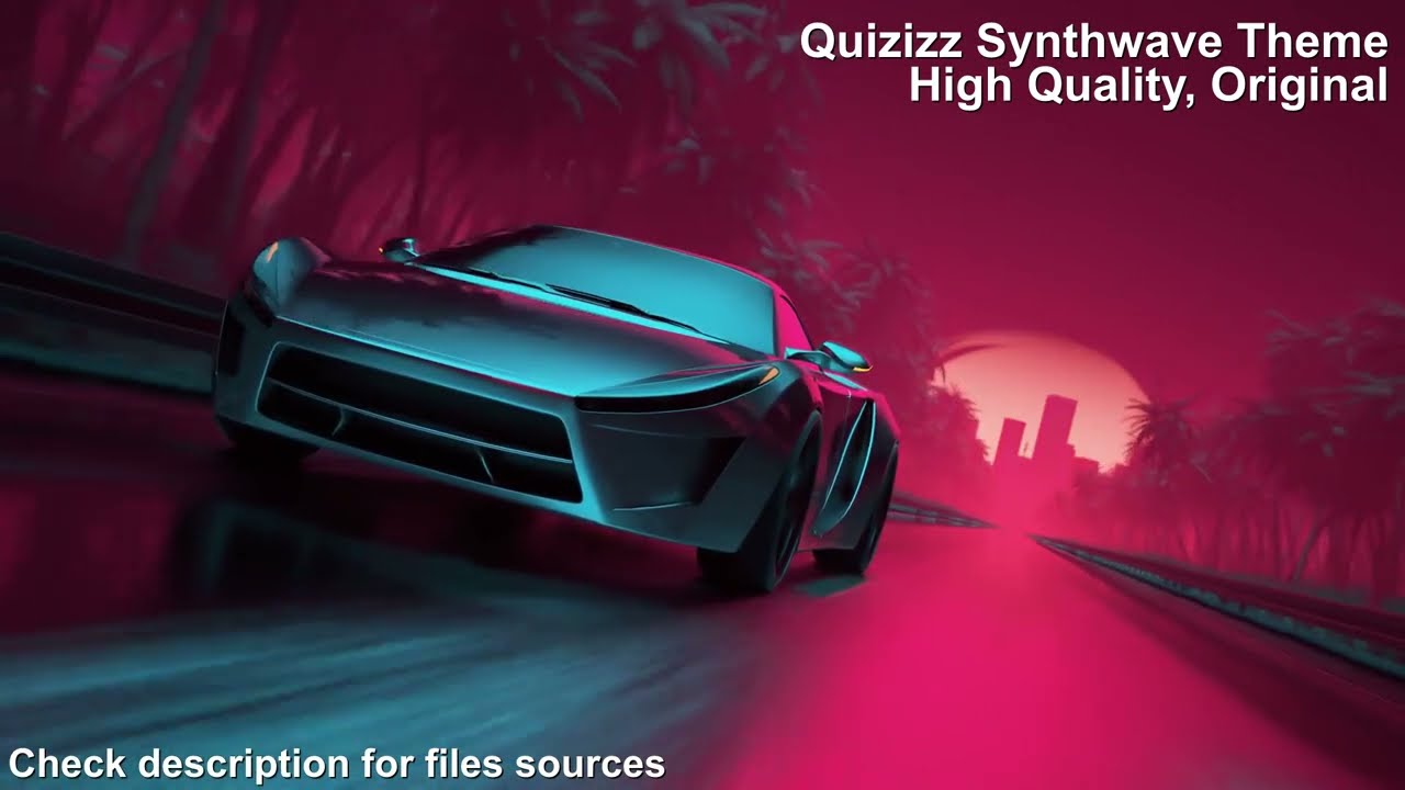 Quizizz Synthwave Theme Original, High Quality