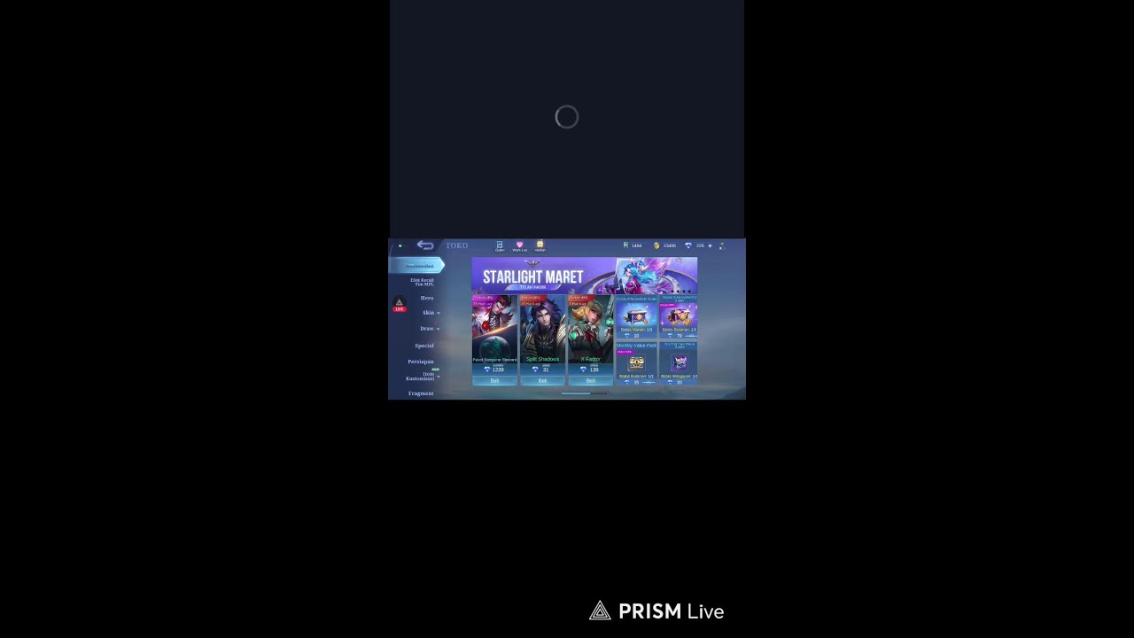 Siaran langsung Lin mursalin live mobile legends