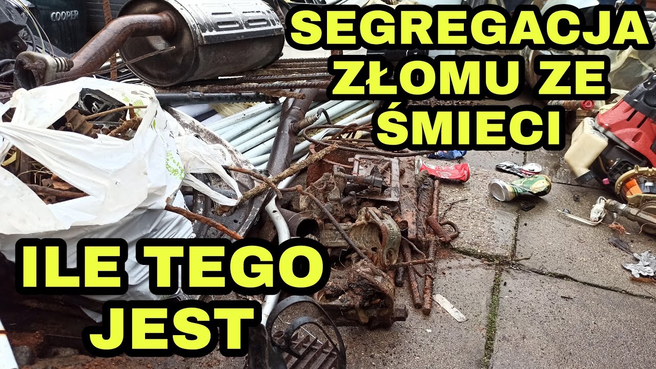 Złom ze śmieci - segregacja złomu z magnesu | Ile zarobię??