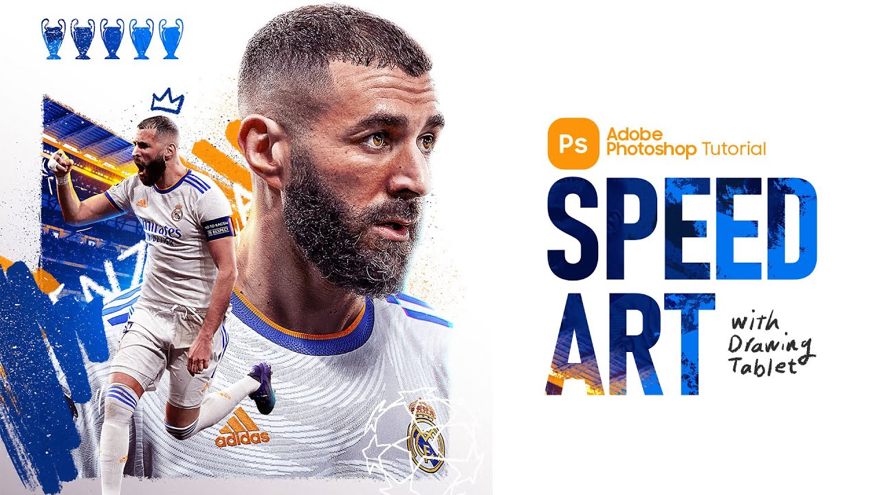 Photoshop Tutorial: Benzema Poster Design | آموزش طراحی پوستر بنزما در فتوشاپ