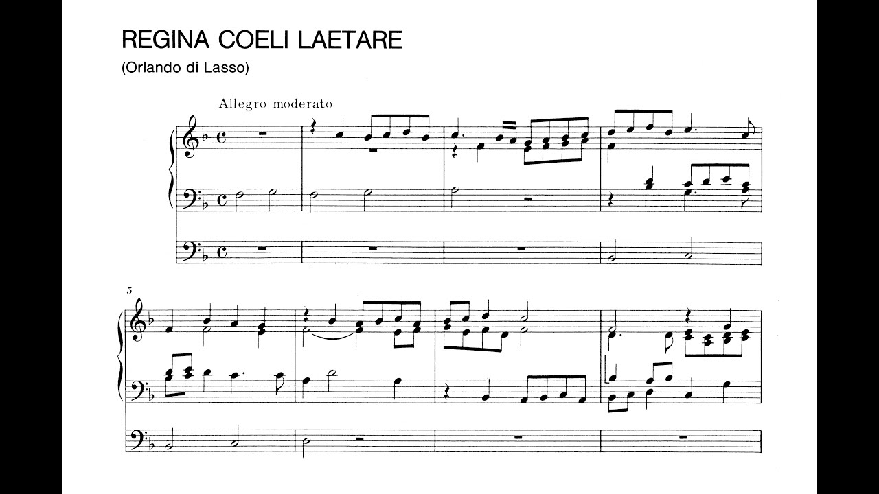 Liszt: Regina coeli laetare von Lassus