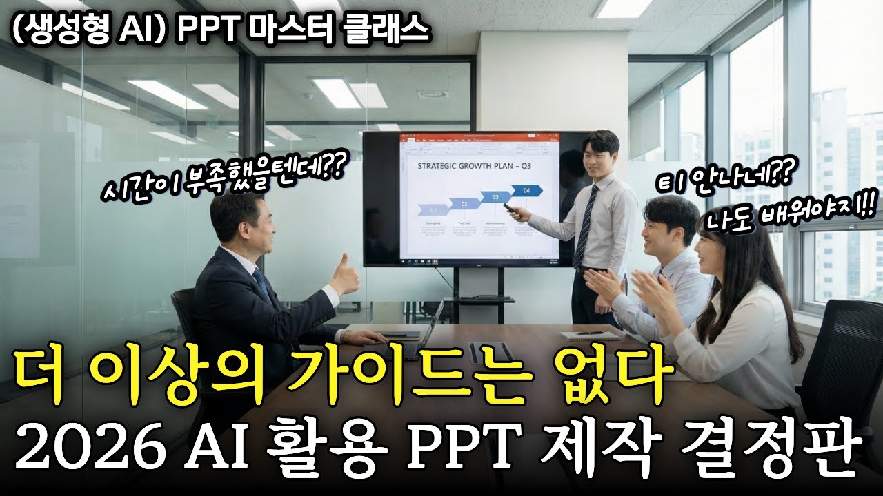 AI로 PPT 만들었다는 말은 굳이 하지 마세요 | 실무에서 바로 통하는 '6단계 AI 워크플로우' 대공개