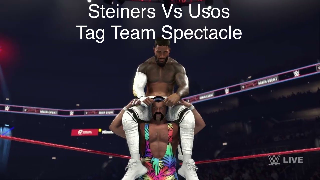 Steiner Brothers Vs Uso Twins Tag Team Match AI Fights WWE 2K26