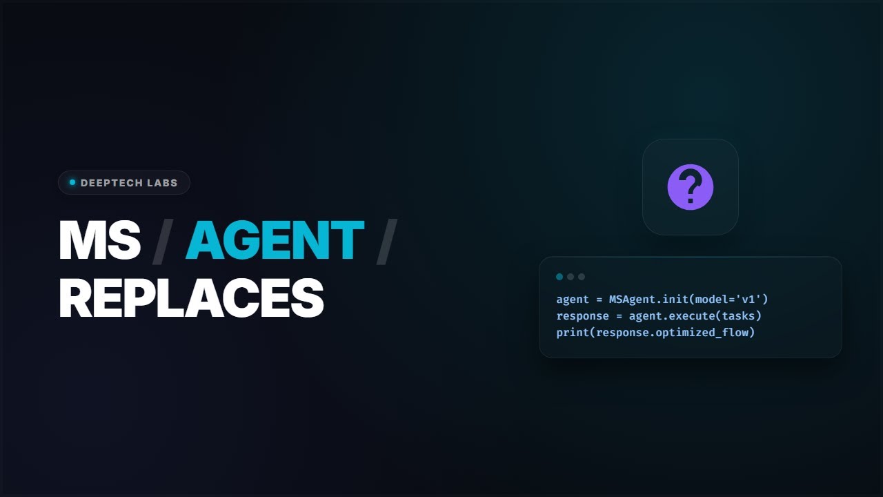 MS Agent 1.0: Your AI Stack Is Now Obsolete