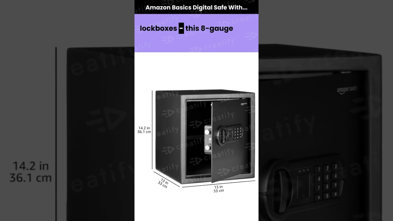 Amazon Basics Digital Safe 🔐| Best Digital Safe 2025 🛡️ Amazon Basics Locker for Home & Office