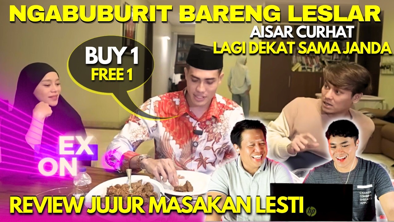 Leslar Buka Puasa Bareng Keluarga Aisar, Curhat Lagi Dekat Sama Janda dan Review Masakan Lesti