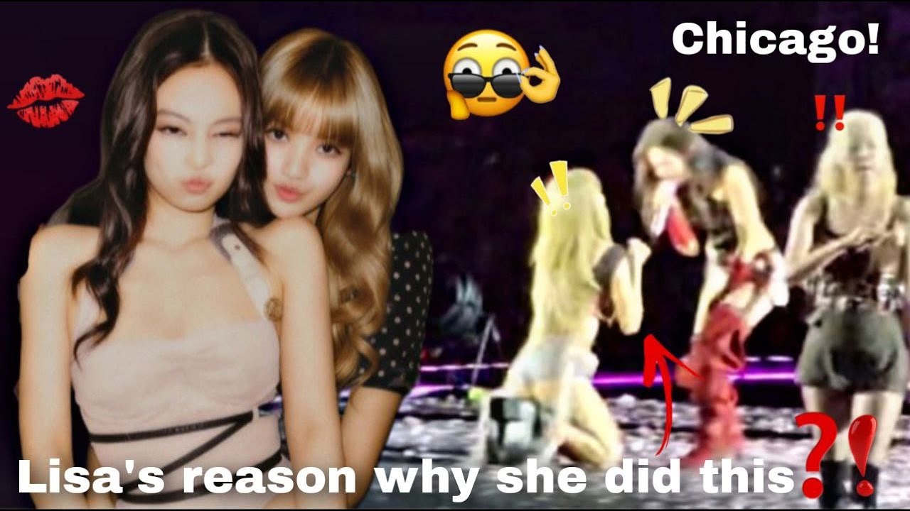 [JENLISA] - Lisa suddenly kneeling on her knees in front of Jennie in stage/ CHICAGO #jenlisa