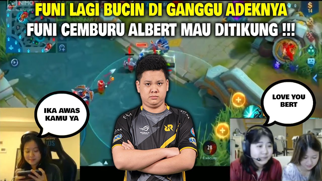 FUNI LAGI BUCIN DI GANGGU ADEKNYA !!! ALBERT MAU DITIKUNG ADEK FUNI