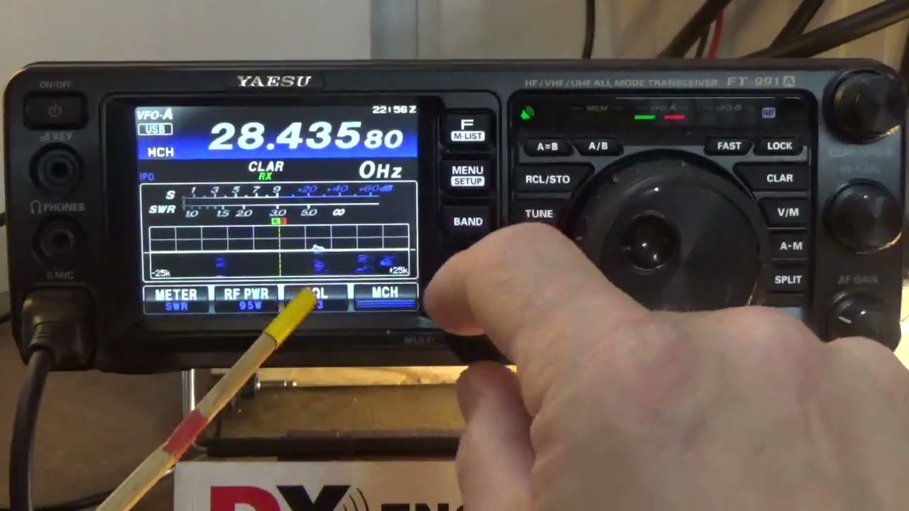 Getting the FT991A ready for HF Setting Band Mode, IPO, Clarifier with W4EO calling CQ from Maryland