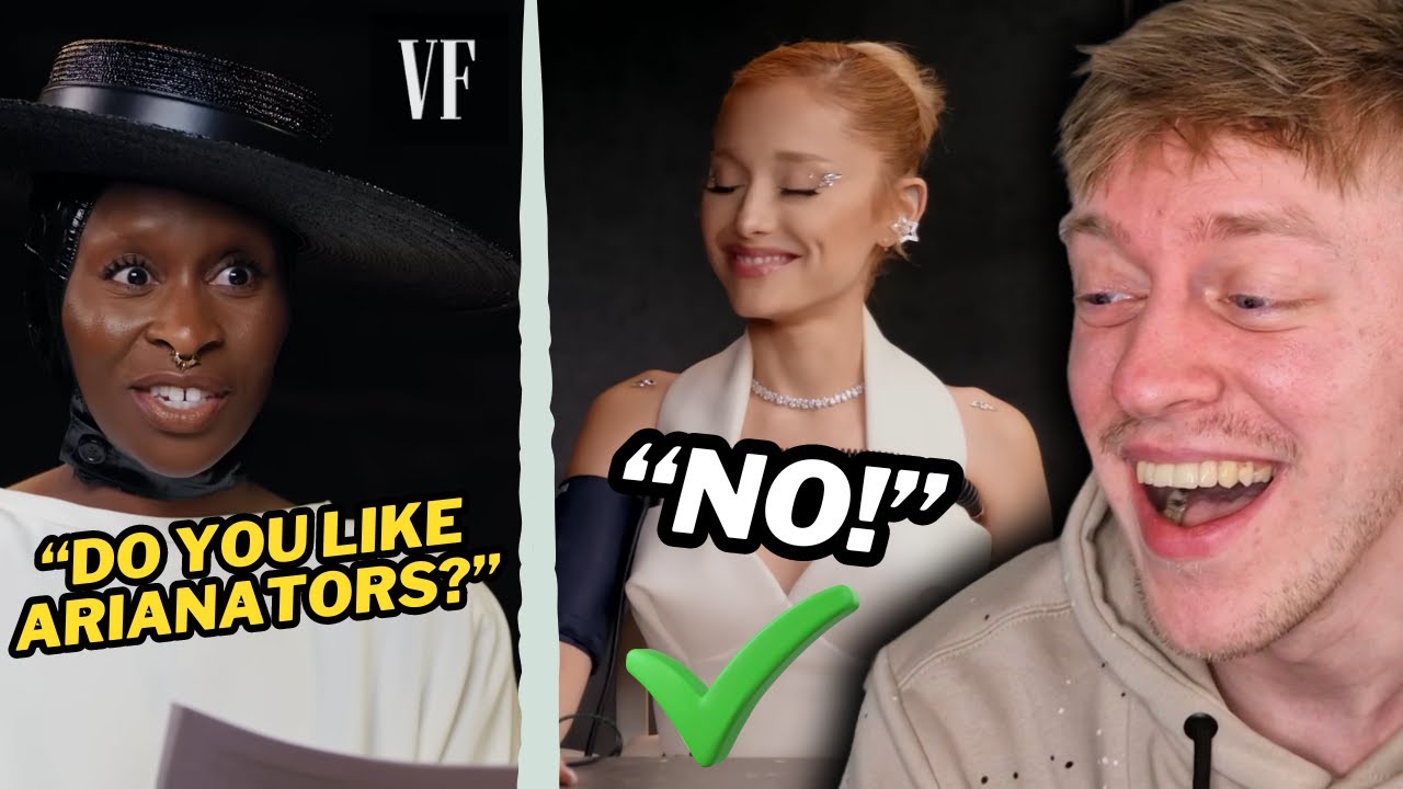 Ariana Grande & Cynthia Erivo Take Lie Detector Tests | Vanity Fair | she is sooo funny 🤣| REACTION