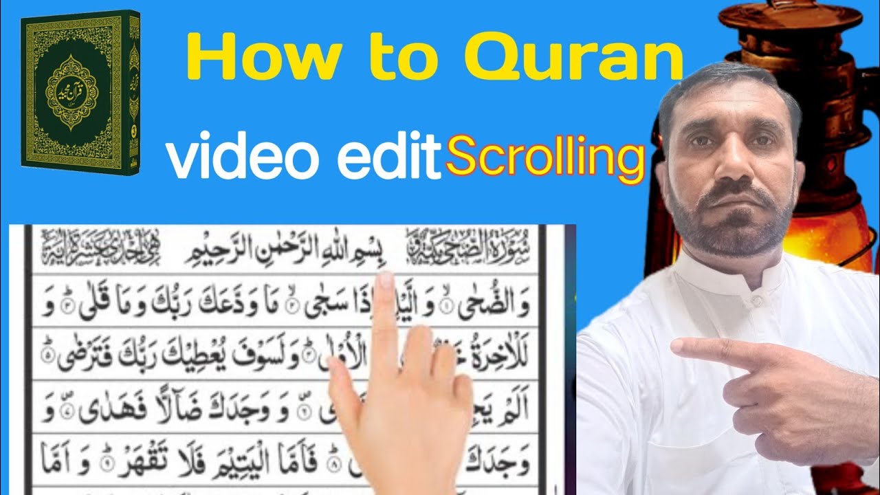 How To Make Quran Scrolling Finger video In Kinemaster | Quran Pak Tilawat Video Editing