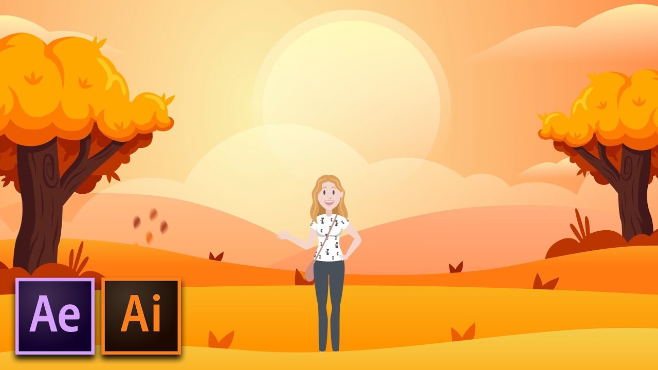 Как создать анимацию мультфильма | Учебное пособие по After Effects и Illustrator
