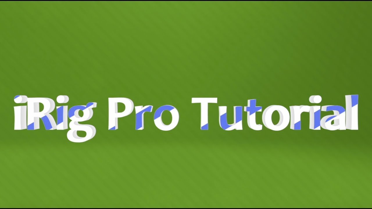 Как использовать iRig Pro