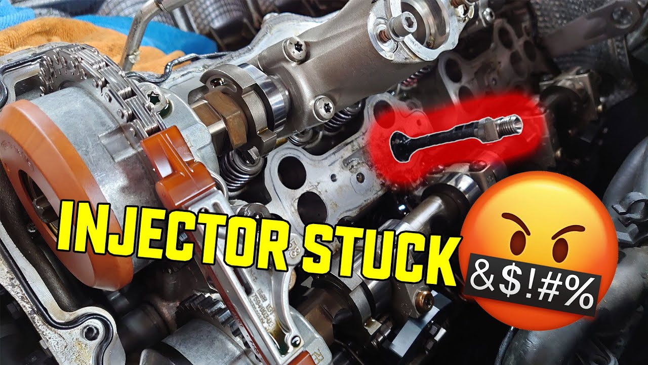 BMW M5 - S63TU Engine Teardown and Rebuild Part 2 - Injector Stuck !!!