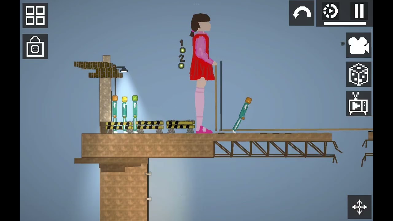 Jump rope squid game in melon sandbox. (all of them died)